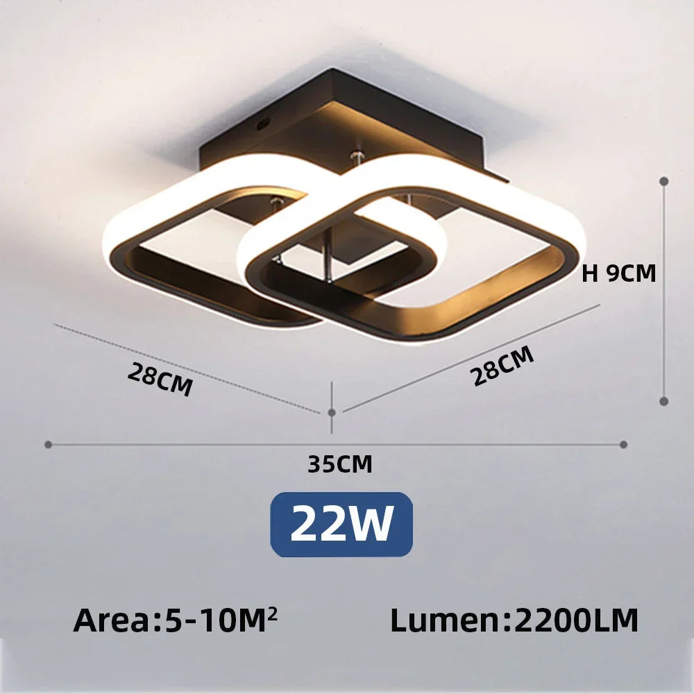 IRALAN Ceiling Chandelier LED Corridor Ceiling Lamp for Kitchen Bedroom Living Balcony Aisle Lamp Home Decor Foyer Track Lights | Kalsten