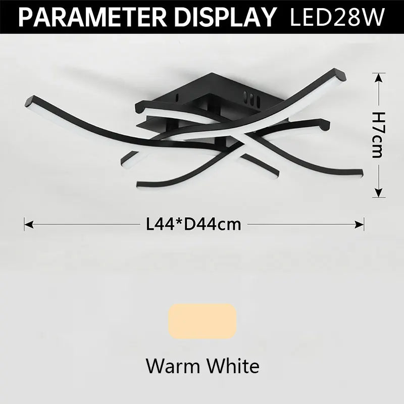 Modern LED Ceiling Lamp for Living Room, Dining Room, Bedroom, and Balcony | Kalsten