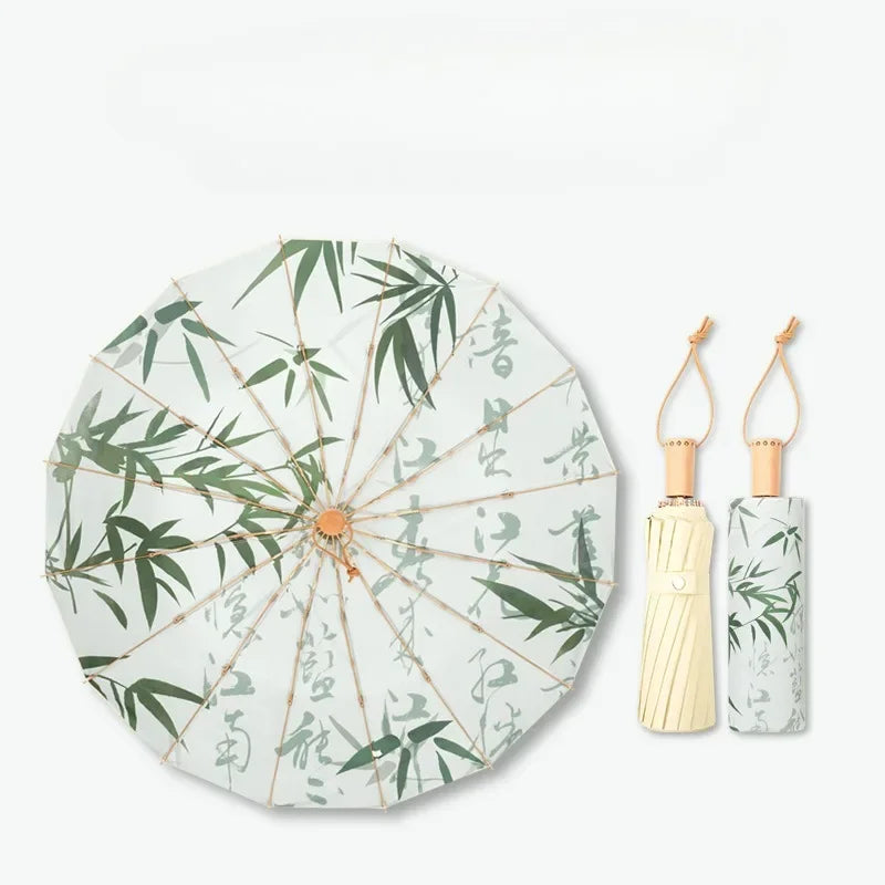 Handmade Bamboo Calligraphy Umbrella | Kalsten