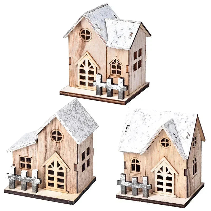 FrostGlitter Christmas Lanterns - Enchanting House-shaped Christmas Decoration for a Magical Atmosphere Kalsten