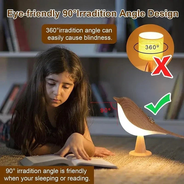 Playful Bird Night Lamp – Touch Control & Adjustable Light Colors Kalsten