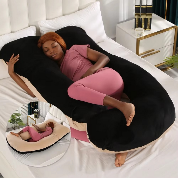 Kalsten | J-Shaped Maternity Support Pillow for Side Sleeping and Breastfeeding
