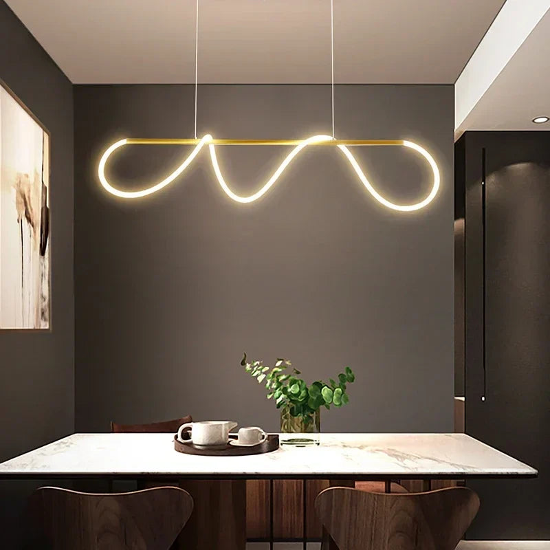 Modern LED Pendant Light – Stylish Ceiling Chandelier for Dining Room, Kitchen & Office, Energy-Efficient AC Power, LED Bulbs Included | Kalsten