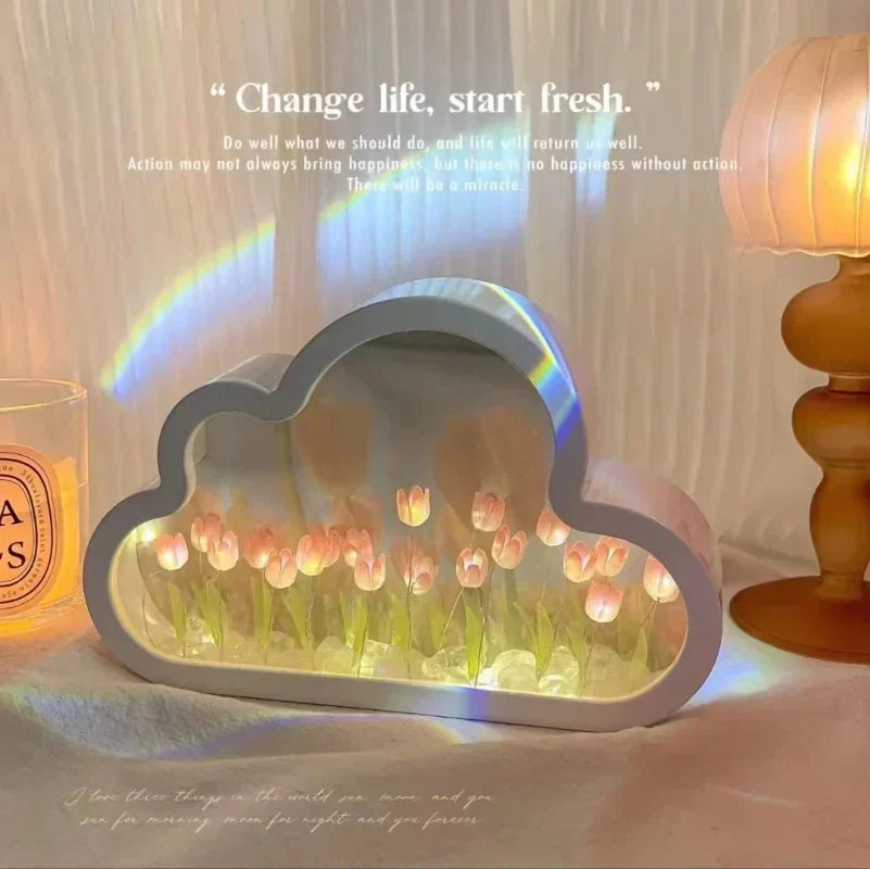 Tulip Atmosphere Infinite Flowers Night Light | Kalsten