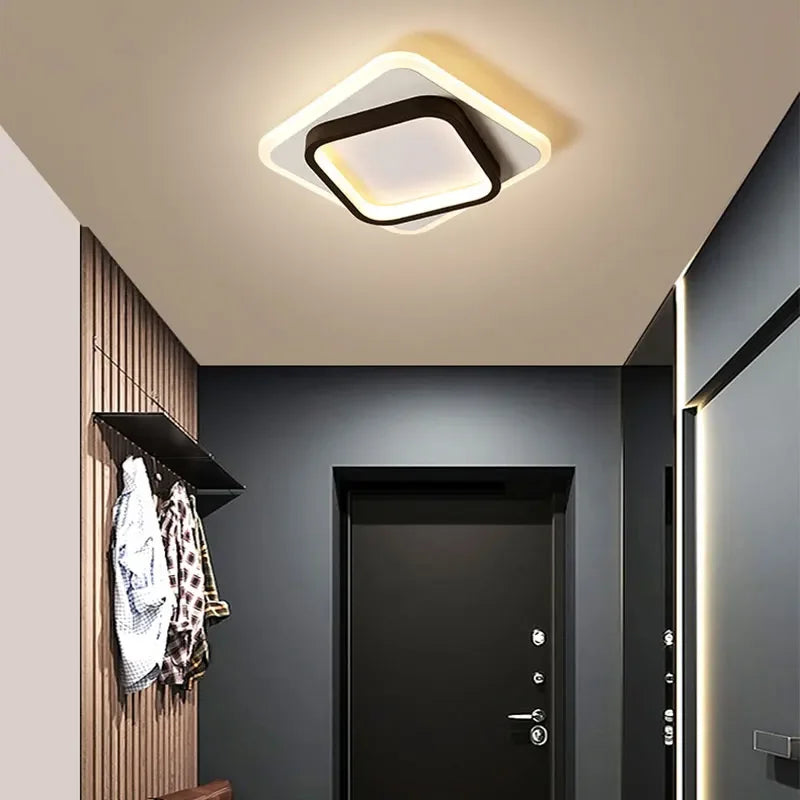 Modern LED Ceiling Lamp - Square Ceiling Light Fixture for Living Room, Stair, Aisle, and More | Kalsten