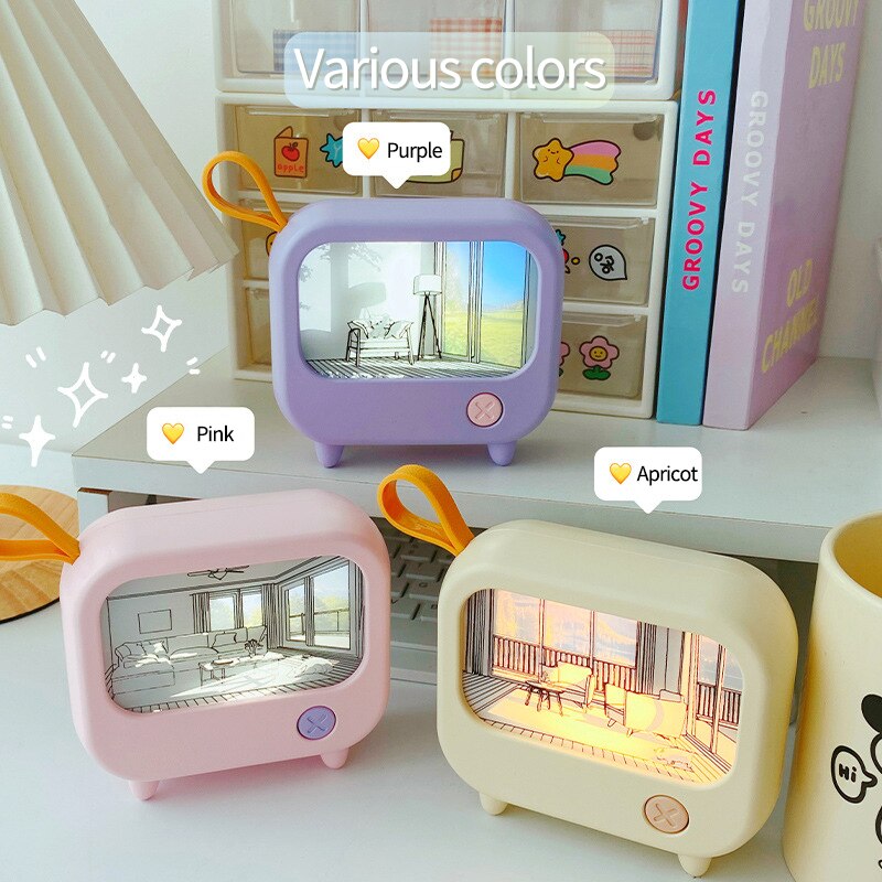 Mini Art TV Painting Decor Night Lamp | Kalsten
