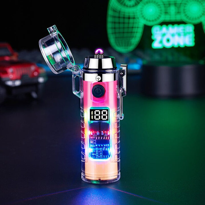 Windproof Double Arc Transparent Flashlight Lighter | Kalsten