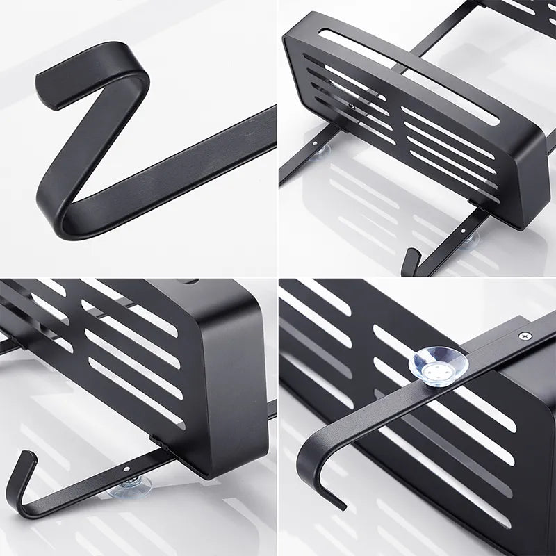Kalsten | Sleek Shower Nail-Free Dual Layer Organizer Rack