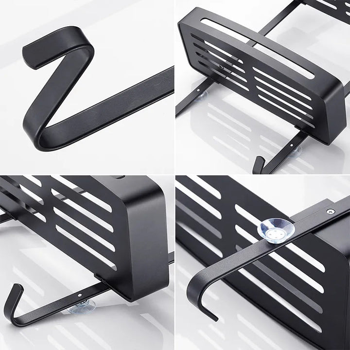 Kalsten | Sleek Shower Nail-Free Dual Layer Organizer Rack