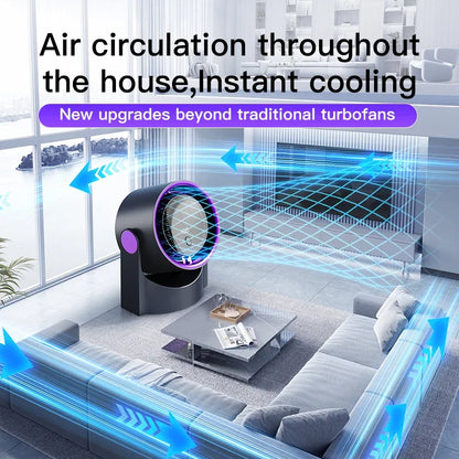 Karnz | Airiqo bladeless USB fan | 100 speeds | Whisper-quiet & energy-efficient | Portable & wall-mountable
