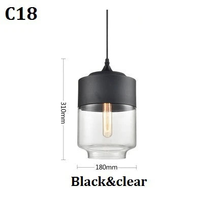 Modern Glass Pendant Lighting – Retro Ceiling Lamp for Kitchen, Dining Room, Bedroom, Bar, Cafe, and Indoor Table Decoration | Kalsten