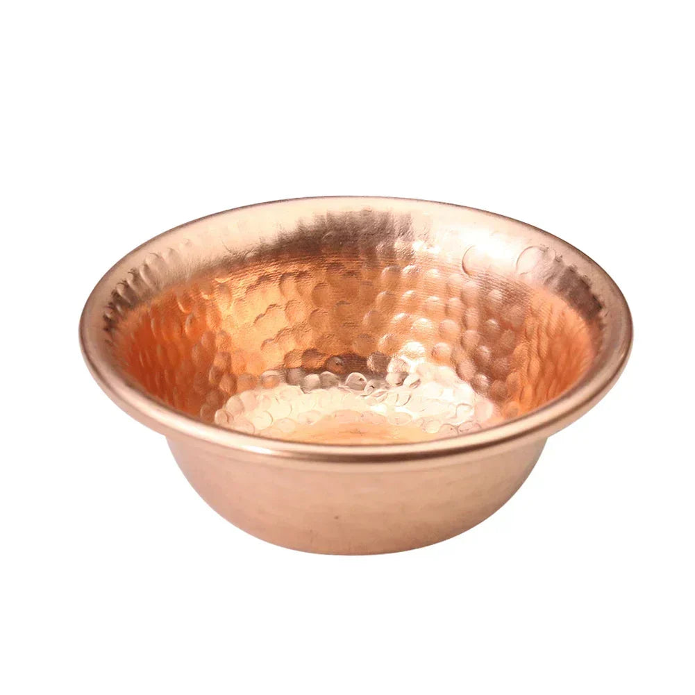 Kalsten | Nepalese pure copper water preparation bowl handmade hammer pattern holy water bowl for Buddha Buddhism accessories