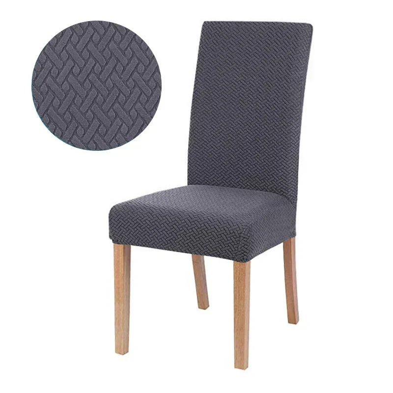 Kalsten | Chair Cover Velvona | Elastic & Thick Padded | Jacquard Stretch Cover | Washable & Wrinkle-Free