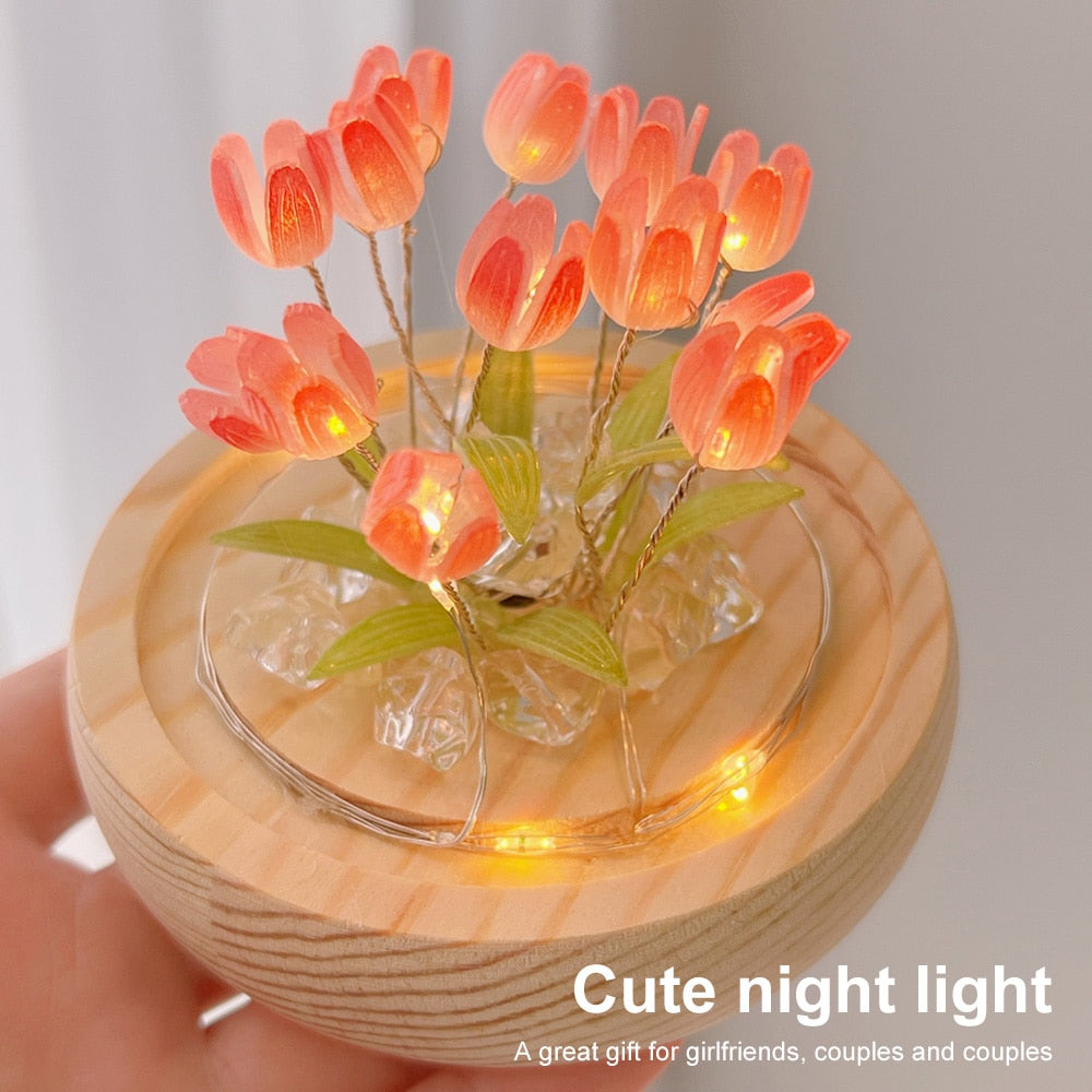Shiny Tulip Handmade Night Lamp | Kalsten