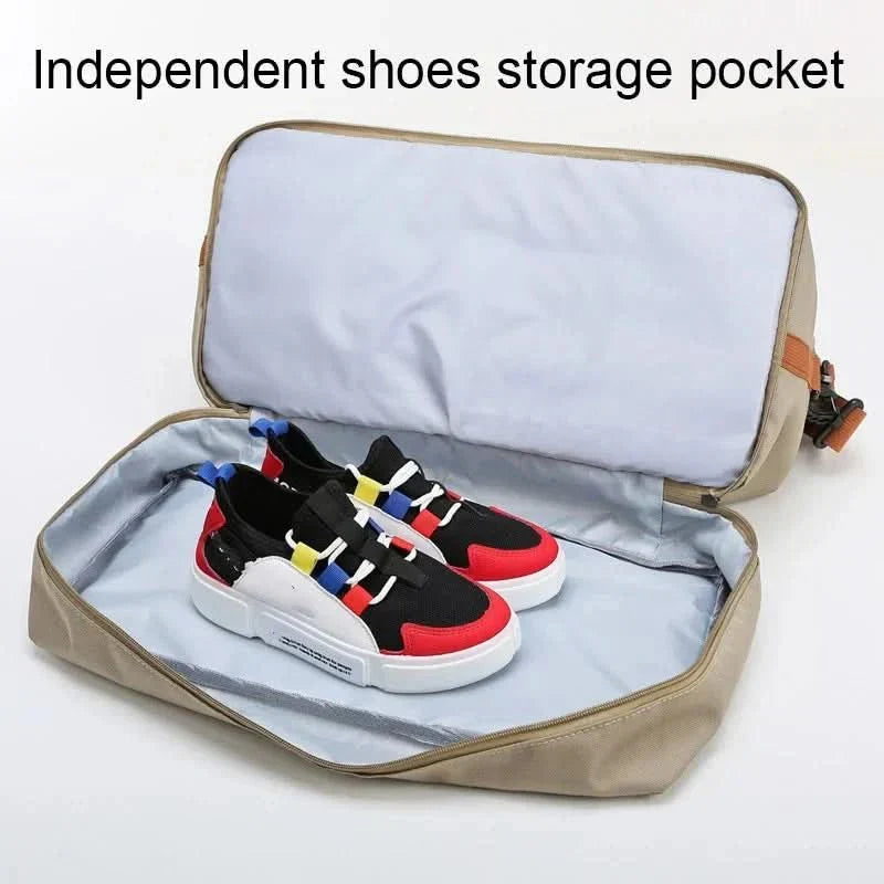 Kalsten | Portable fitness bag with shoe compartment and wet dry separator bag for active travelling