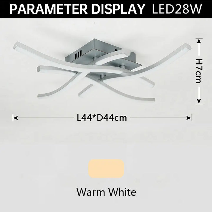 Modern LED Ceiling Lamp for Living Room, Dining Room, Bedroom, and Balcony | Kalsten