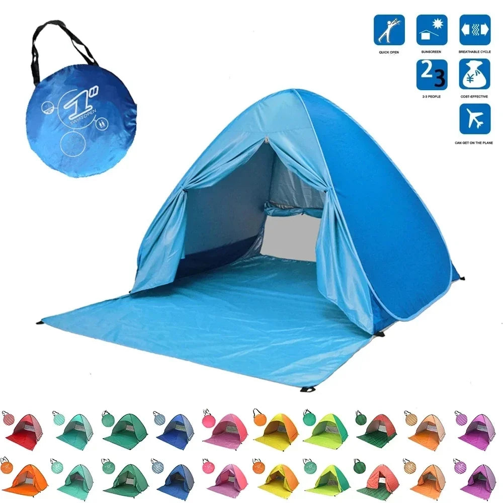 Automatic Pop-Up Ultralight Full Shade Beach Tent | Kalsten