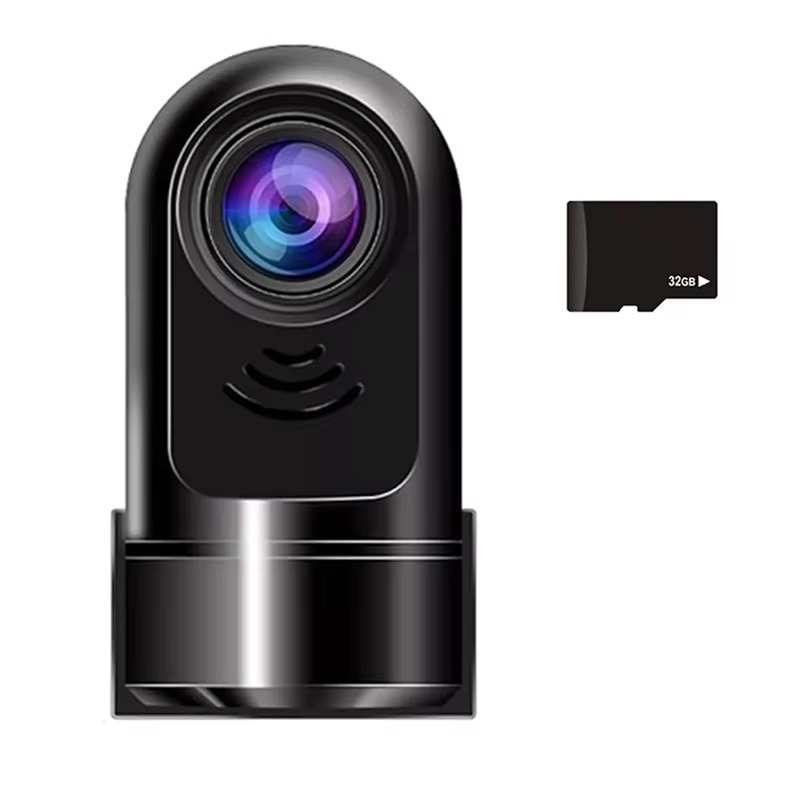BowLift | 1080P HD 360° Rotating Mini ADAS Dash Camera with 32GB Card, Night Vision, Motion Detection, and 24H Parking Mode