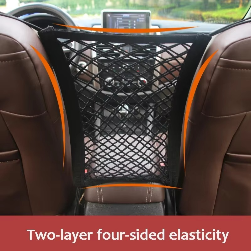 Kalsten | Stretchable Car Seat Divider & Storage Net with Pet Barrier