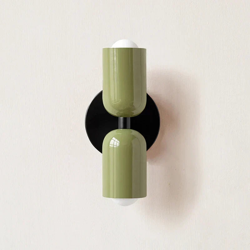 Double Head Wall Lamp Black Base | Kalsten