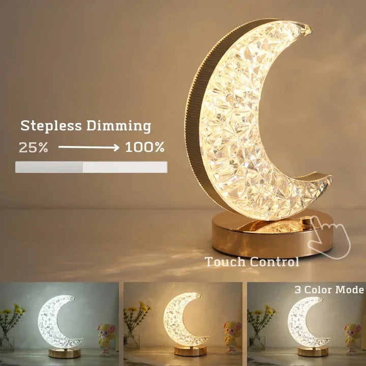 Half Moon Crystal Lamp | Kalsten