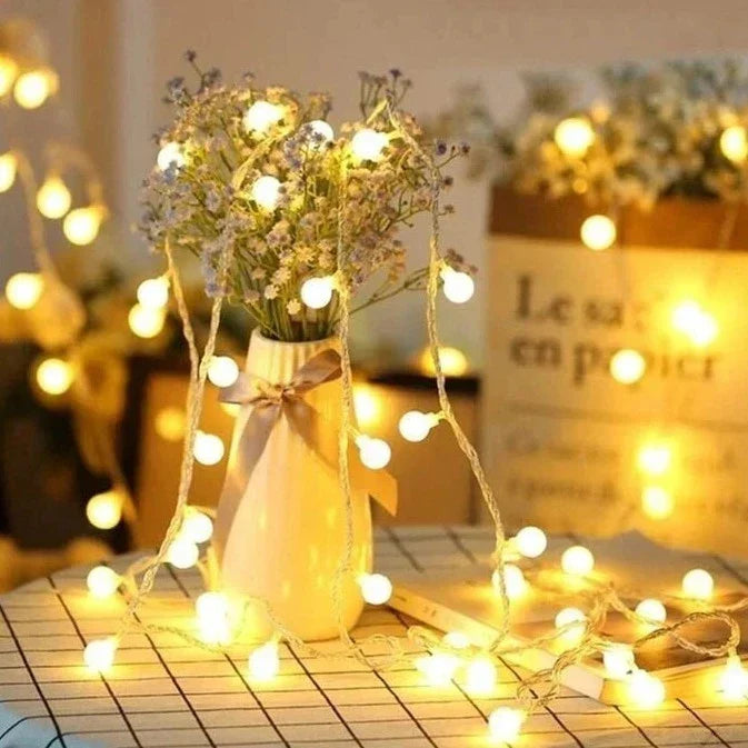 String Lights PVC 20 ft Warm White Indoor Outdoor Decorative Wedding Party Ambiance | Kalsten