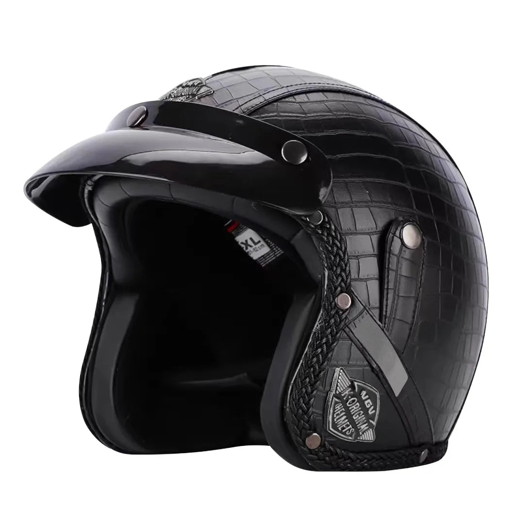 Kalsten | Retro Motorcycle Helmet – Kael – (Open Face 3/4)