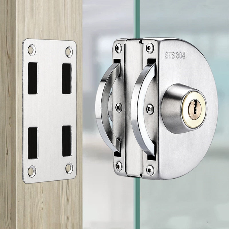 Kalsten | Sliding Door Stainless Steel Safety Glass Door Lock