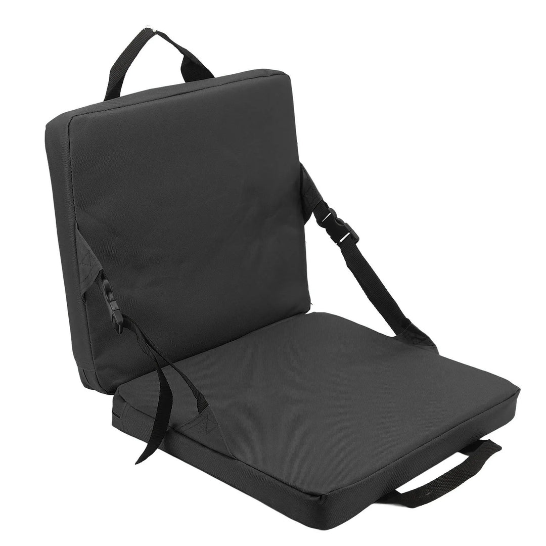 Kalsten | SITPURE Folding chair with backrest | Padded seat cushion | Compact & Comfortable for stadium, beach & park