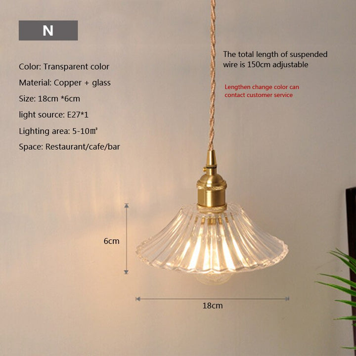 Nordic Brilliance Transparent Glass Pendant Lamp | Kalsten