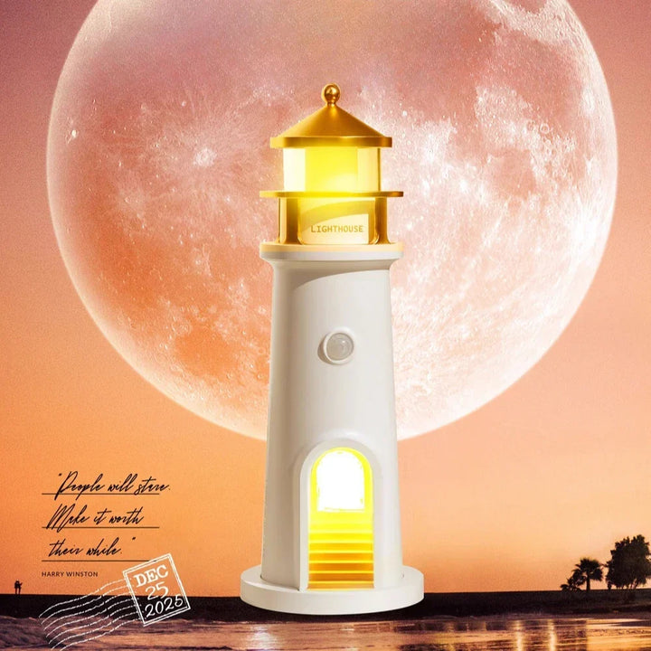 Moon Harbor Lighthouse Night Lamp | Kalsten