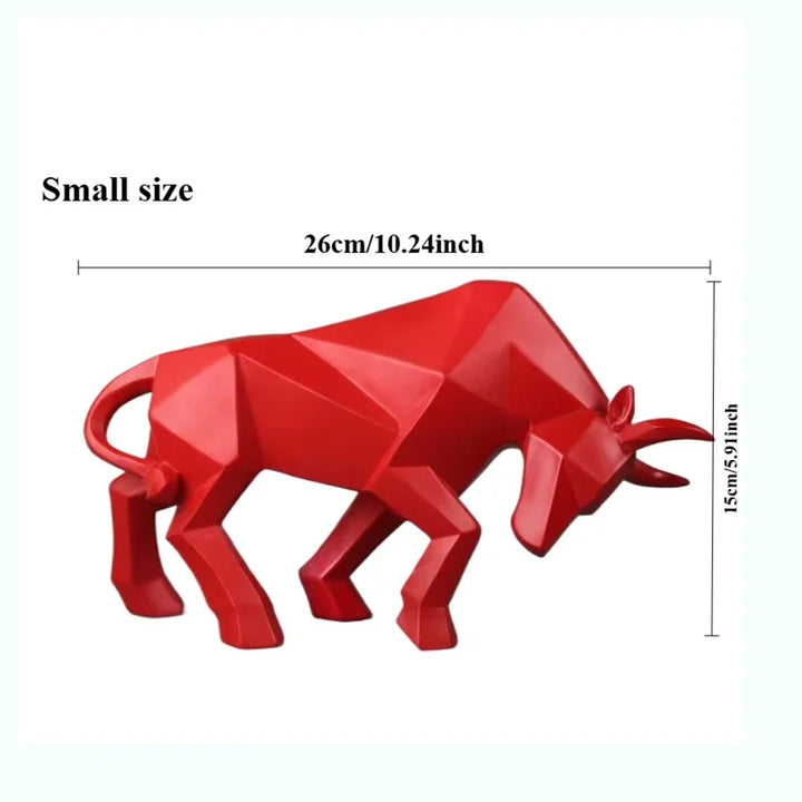 Kalsten | ToroArte Bull Sculpture | Nordic Design | Resin Figure Modern | 35 cm / 26 cm