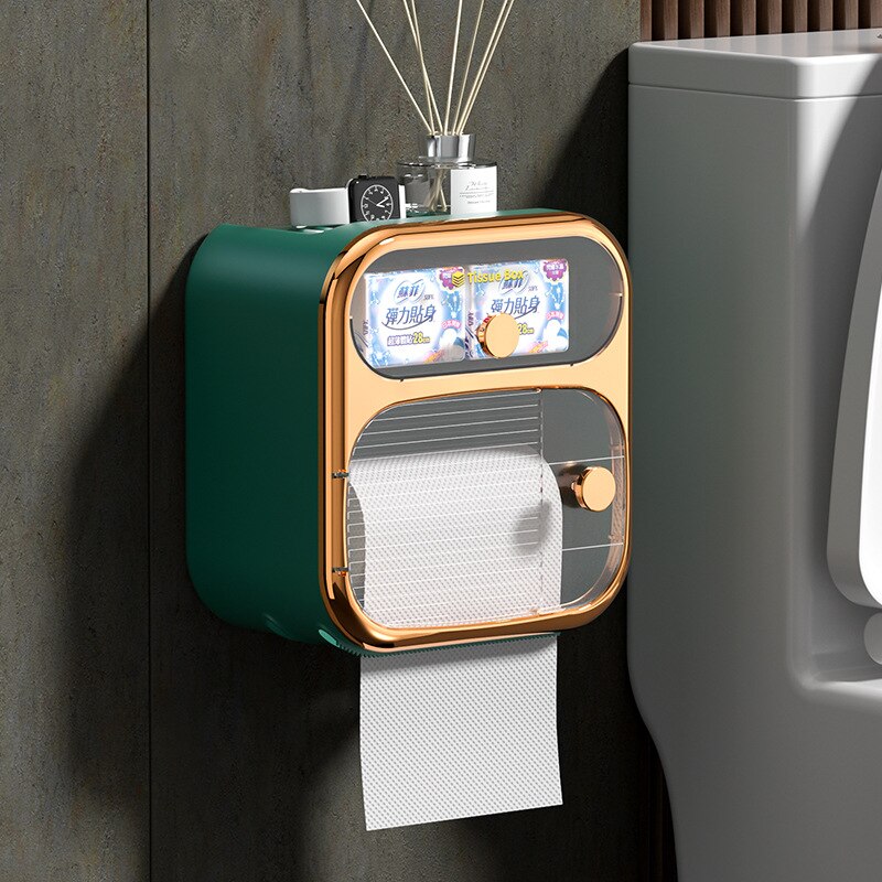 Kalsten | MultiBox Wall-Mounted Toilet Paper Towel Storage Box