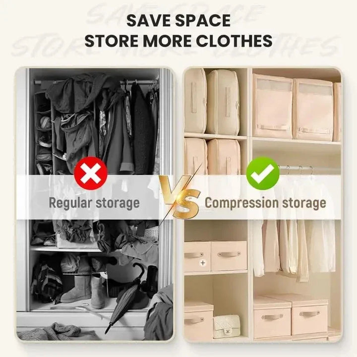 Storage bag for bedding with 40% space savings | Kalsten
