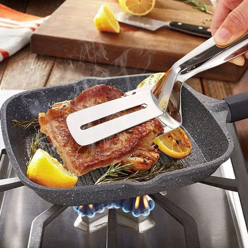 Kalsten | Stainless Steel Double-Sided Cooking Spatula Clamp Tool