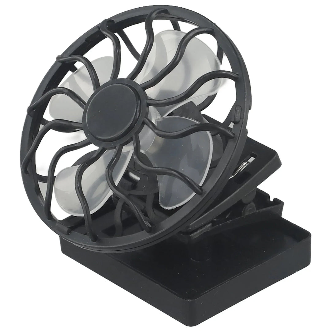 Kalsten | Solar-Ventilator SunBreeze ClipFan | Mini-Clip Fan with Solar Panel | For Outdoor Activities, Travel & Sports | Hands-Free Cooling