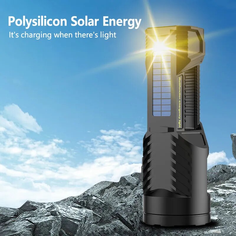 Solar High-Power Multifunctional Flashlight | Kalsten
