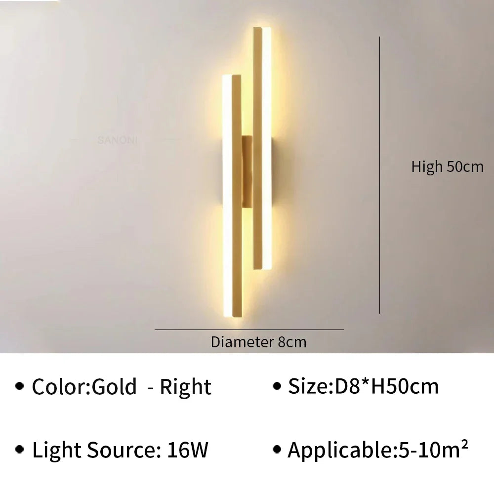Modern LED Wall Light – Stylish Wall Sconce for Living Room, Stairs, Bedroom, and Corridor Interior Lighting | Kalsten