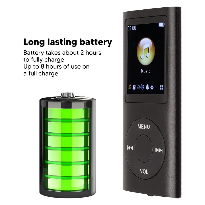 Kalsten | Compact High-Resolution 1.8" LCD MP3 Player