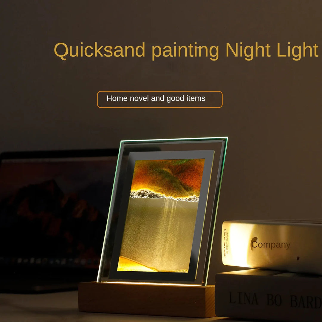 Sand Art LED Quicksand Artistic Table Lamp | Kalsten