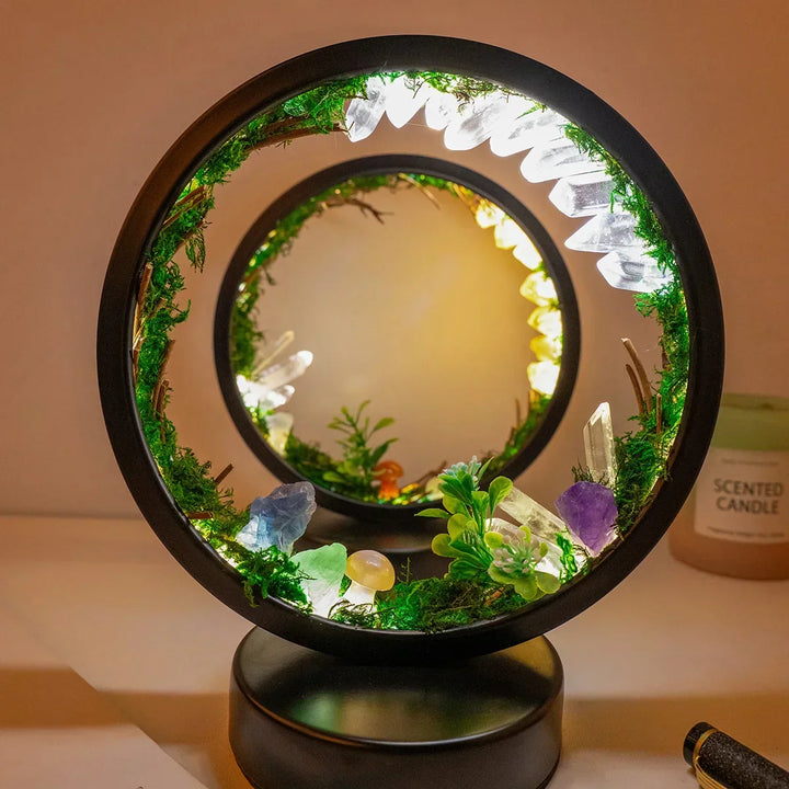 CrystalGlow Luxe Circle Night Lamp | Kalsten