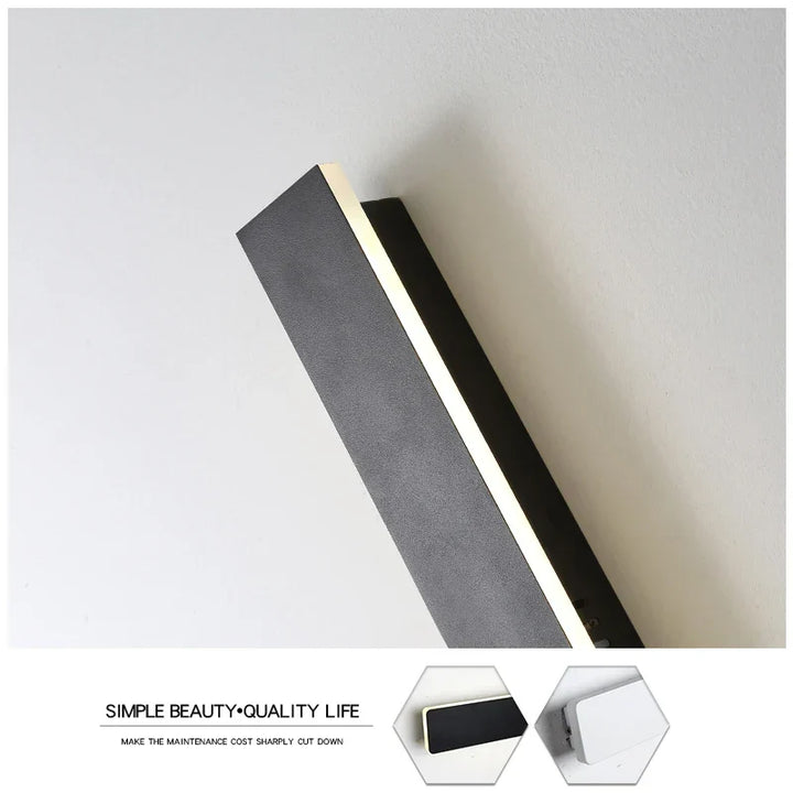 JoollySun LED Wall Lamp: Modern Outdoor Long Strip Sconce | Kalsten