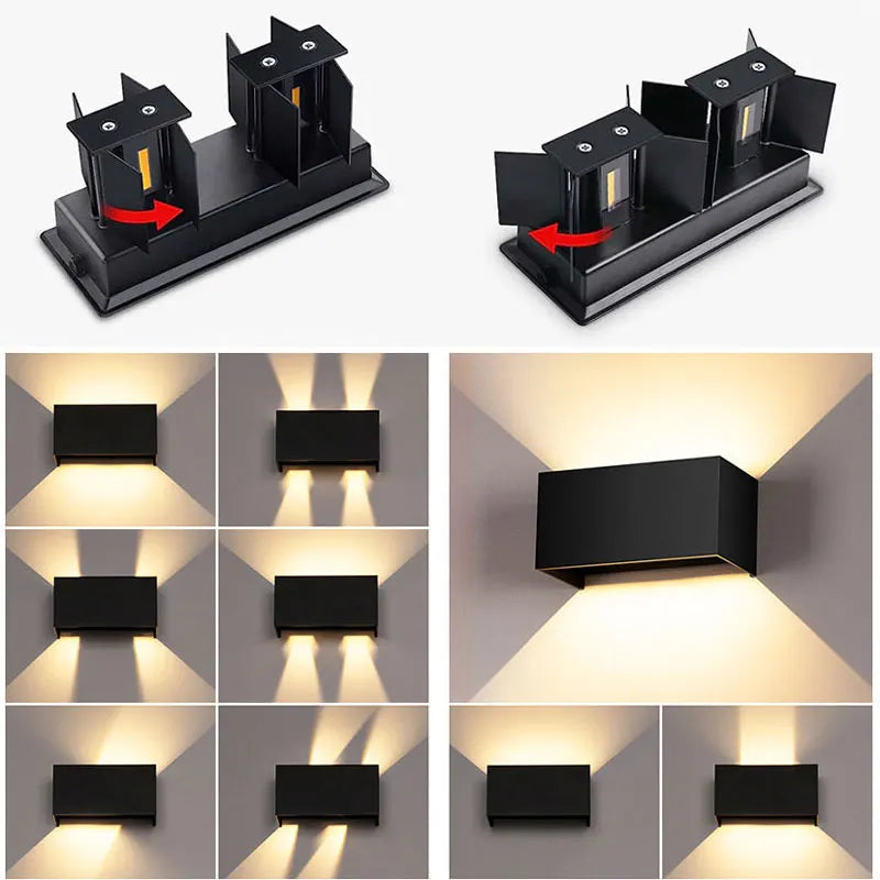 Contemporary Aluminum LED Wall Lamp - Waterproof IP65 Outdoor/Indoor Wall Light | Kalsten