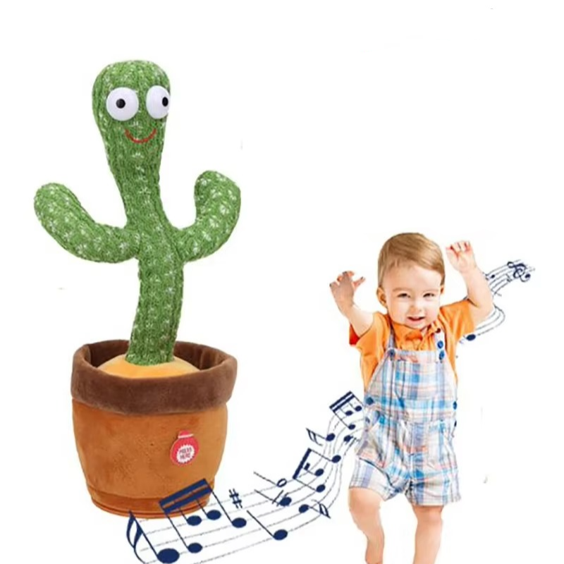 Kalsten | Interactive Sing & Dance Cactus Plush Toy with 120 Songs