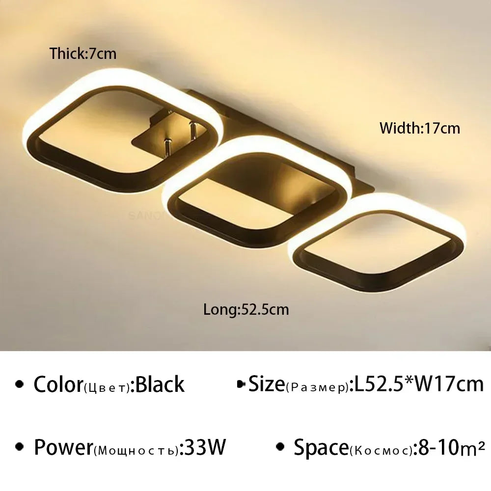 Modern LED Ceiling Light Chandelier – Stylish Multi-Head Ring Light for Bedroom, Living Room, Hallway, Dining Room & Indoor Spaces | Kalsten