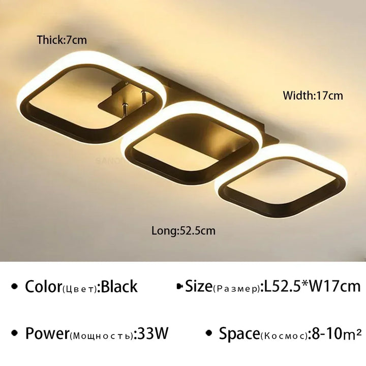 Modern LED Ceiling Light Chandelier – Stylish Multi-Head Ring Light for Bedroom, Living Room, Hallway, Dining Room & Indoor Spaces | Kalsten