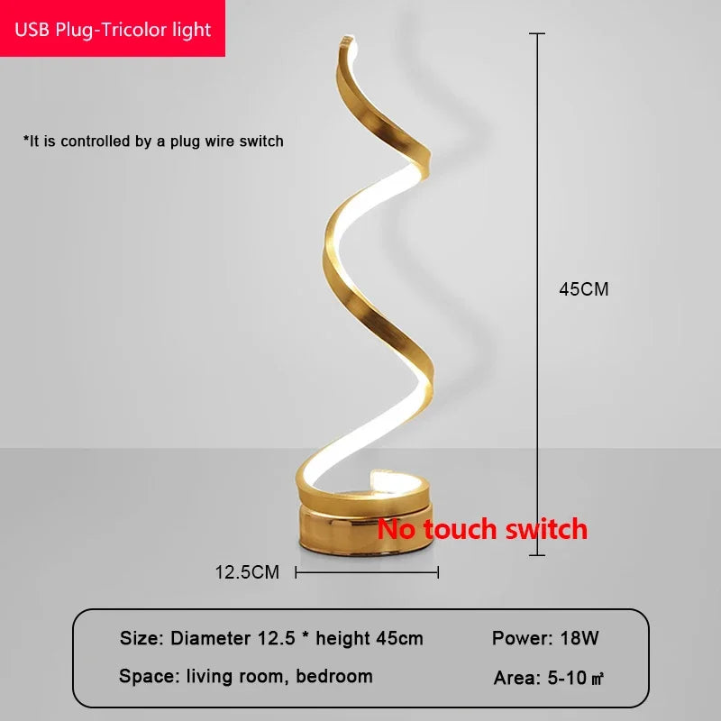 Modern LED Table Lamp – Snake Eye Protection Desktop Light for Bedroom, Living Room, Office, and Study | Kalsten