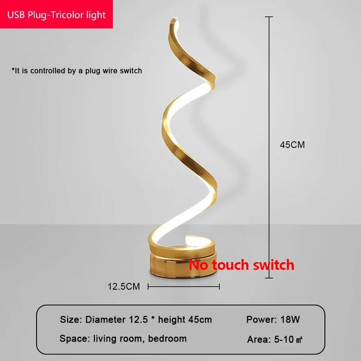 Modern LED Table Lamp – Snake Eye Protection Desktop Light for Bedroom, Living Room, Office, and Study | Kalsten