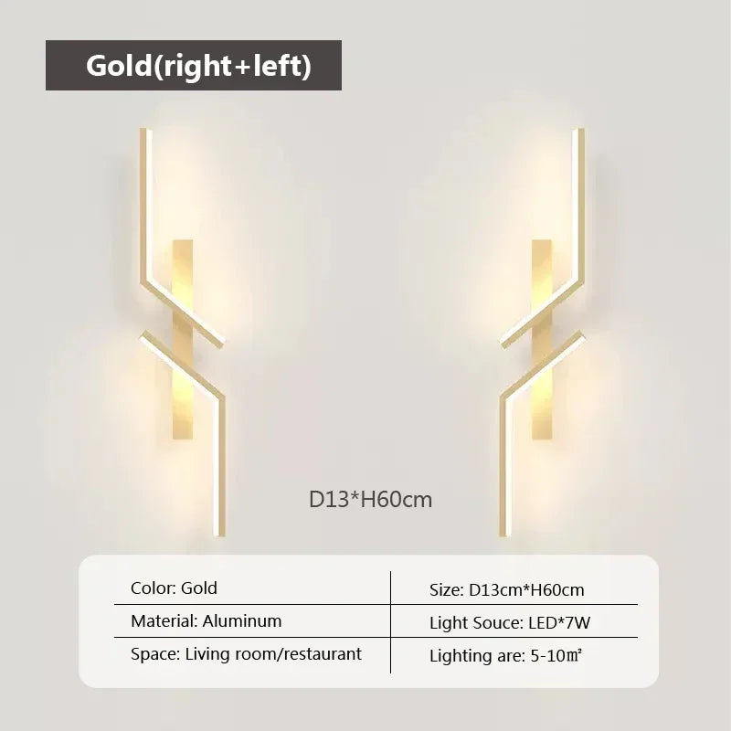 Modern LED Wall Lamp – Minimalist Design, Up & Down Lighting for Bedroom, Living Room, TV Sofa, and Lobby – Dimmable Wall-Mounted Light | Kalsten