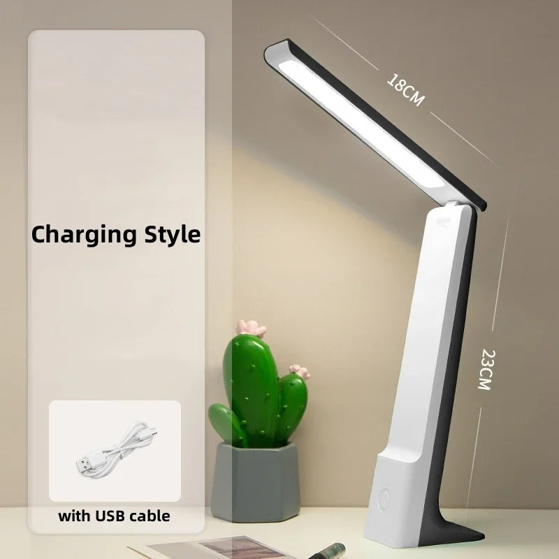 Lumora LED Table Lamp | Dimmable & Touch Control | 3 Light Colors | Battery 20h | White/Pink/Blue | Kalsten